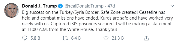 Trump'tan Son Dakika Paylaşımı!