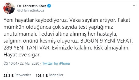 Son Dakika: Türkiye'de 9 Kişi Daha Hayatını Kaybetti!