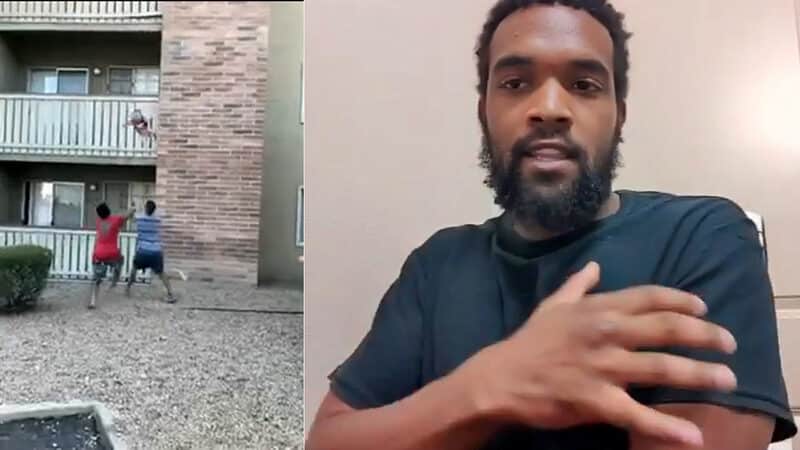 Yanan Binanın 3. Katından Düşen Çocuğu Kurtardı!