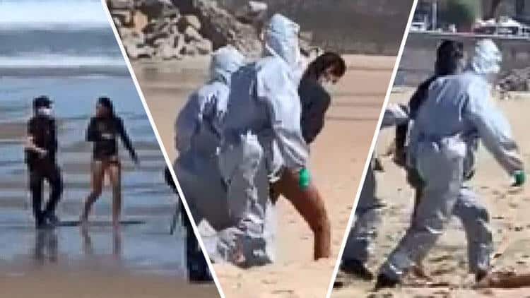 İspanya’da Koronavirüslü Hasta Denize Girdi!