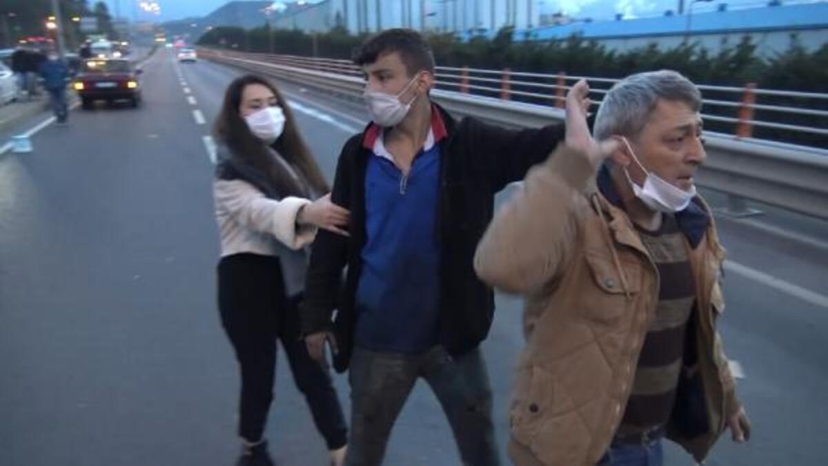 Kaza Yapıp Kaçan Genç, Babasıyla Gazetecilere Saldırdı!