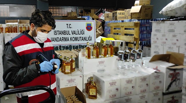 İstanbul’da Sahte İçki Deposuna Baskın!