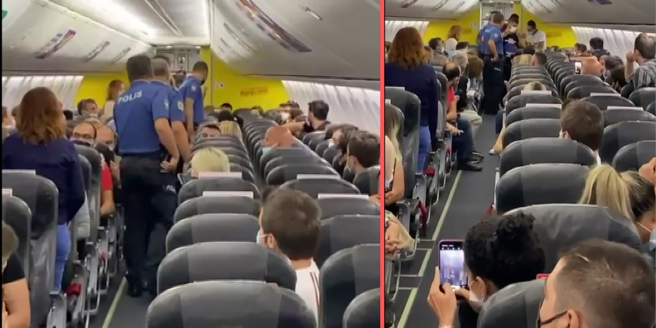 Antalya-İstanbul Uçağında Taciz İddiası Ortalığı Karıştırdı!