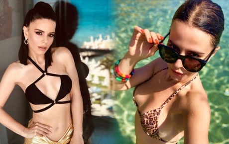 Simge Bikinili Pozlarıyla Mest Etti