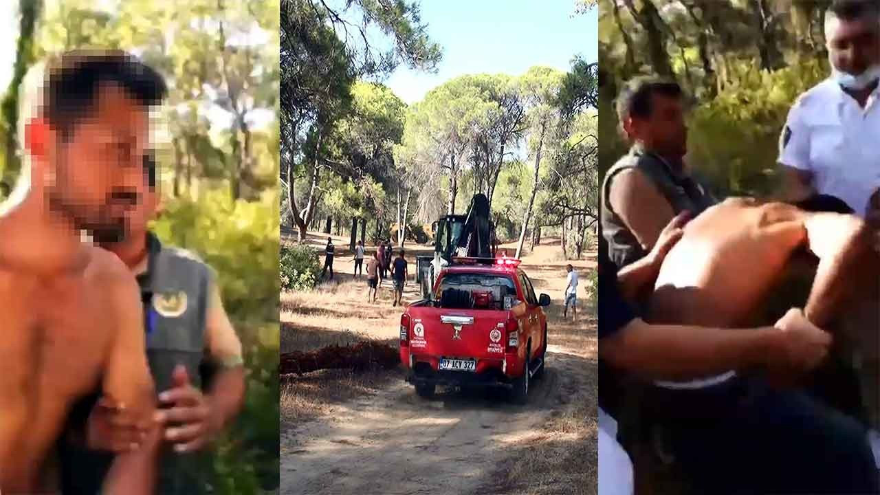 Manavgat’ta Ormanı Yakmak İsteyen Kişiye Suçüstü!