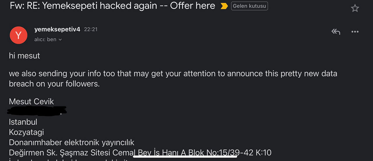 Yemeksepeti Hacklendi İddiası: 30 Milyon Kişinin Bilgileri Sızdırıldı