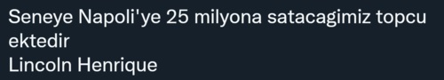 Lincoln Henrique’ye Fiyat Biçildi: “25 Milyon Euro!”
