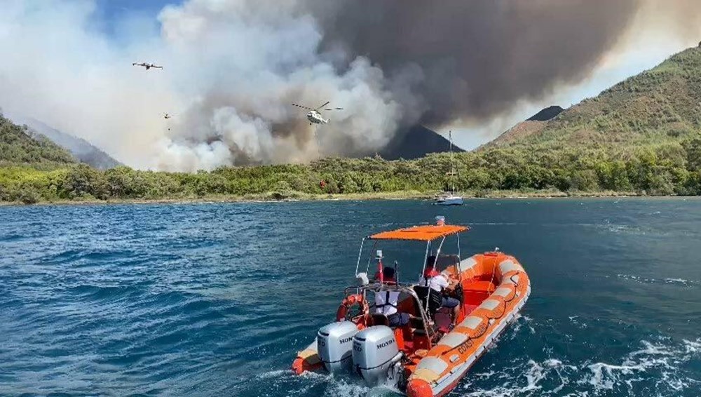 Son Dakika: Marmaris'te orman yangını