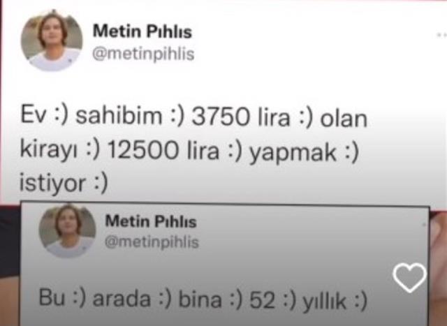 ÇGH Oyuncusu Metin Pıhlıs’tan Kira İsyanı