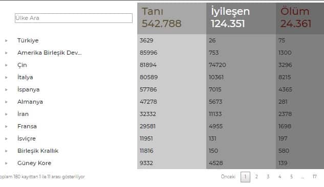 Dijital Dönüşüm Ofisi'nden Koronavirüs Sitesi