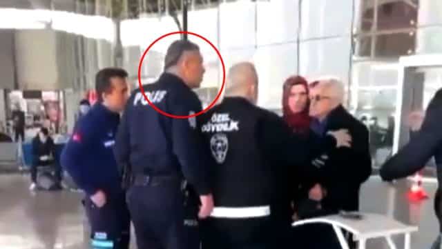 Yaşlı Adamın Üstüne Yürüyen Polis Görevden Uzaklaştırıldı!