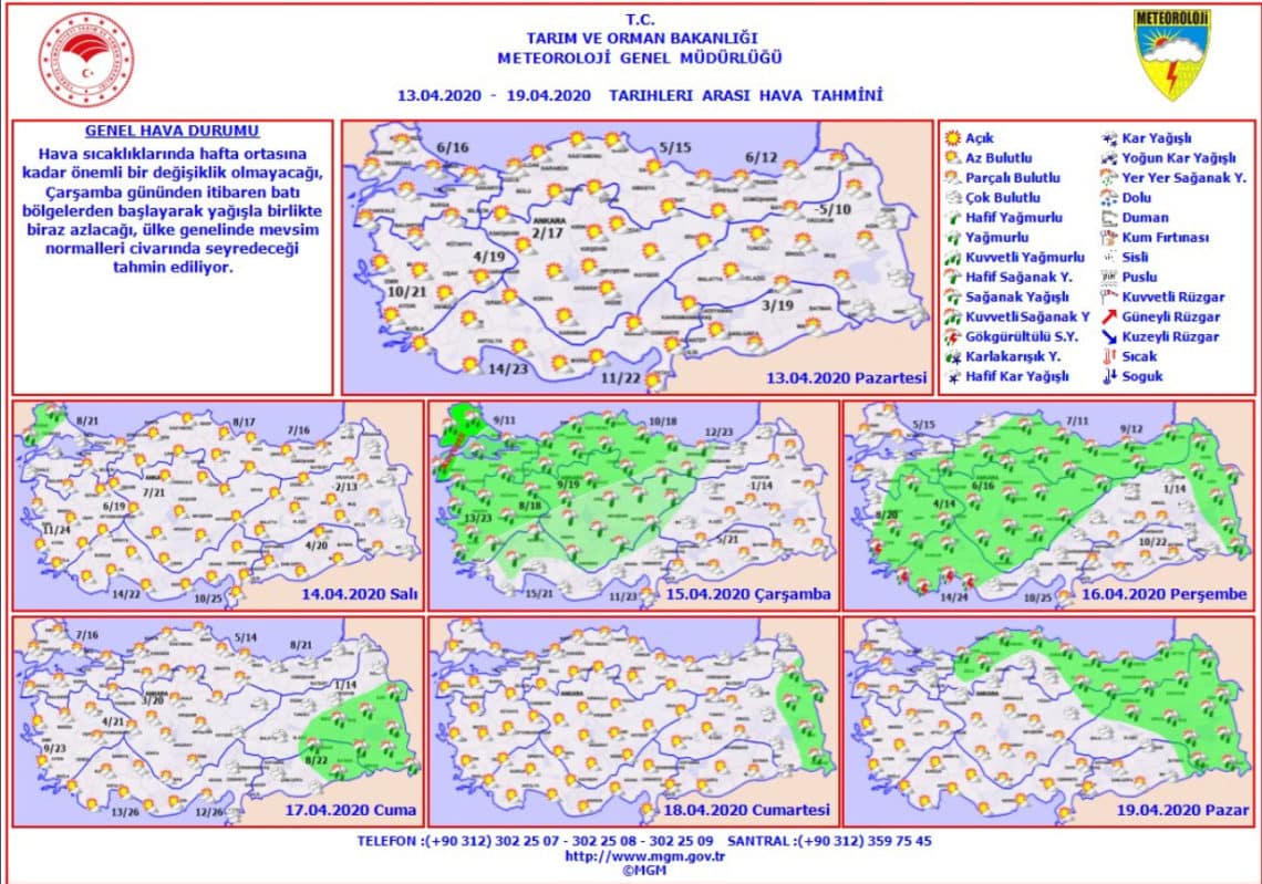 Hafta Ortasında Sağanak Yağışlar Başlıyor