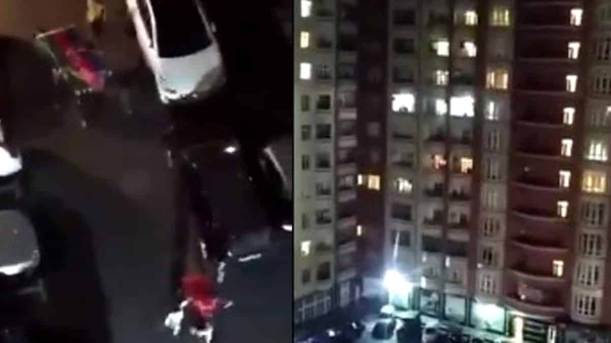 Azerbaycan Halkı Hep Bir Ağızdan Her Gece Milli Marşı Okuyor!