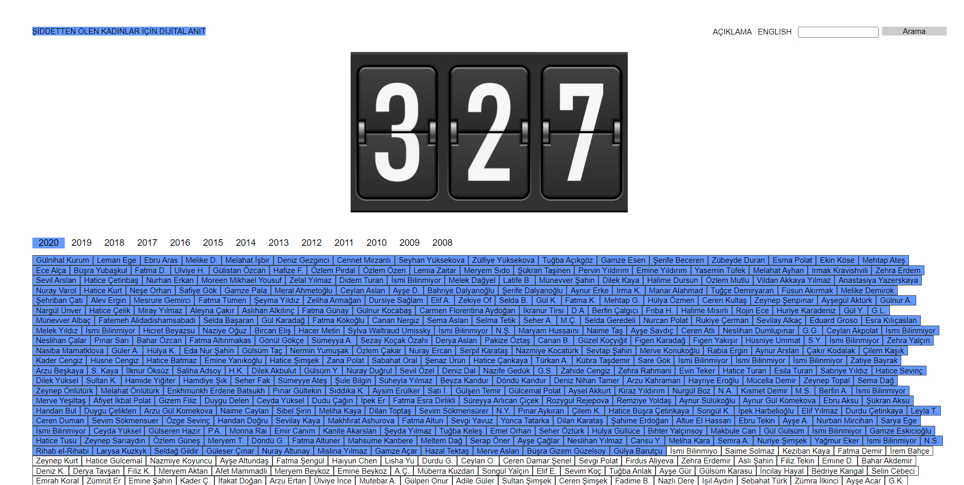 316 Günde 327 Kadın Cinayeti!