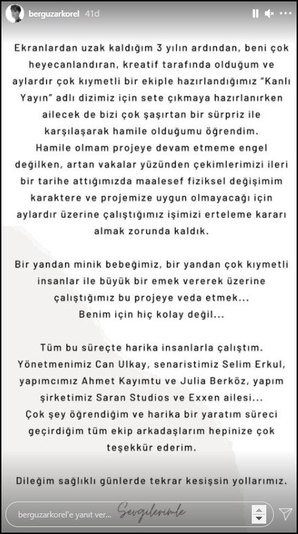 Bergüzar Korel Üçüncü Kez Anne Oluyor!