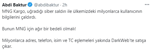 Dev Kargo Şirketlerinden MNG Kargo Siber Saldırıya Uğradığını Açıkladı!