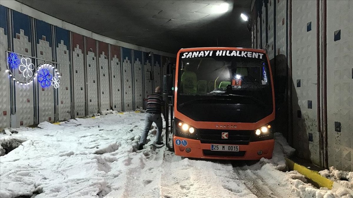Erzurum’da Dolu Yağışı Su Taşkınlarına Yol Açtı