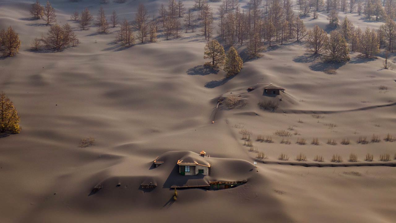 La Palma Adasında Devam Eden Yanardağ Patlamasında Kül Tepeleri Oluştu