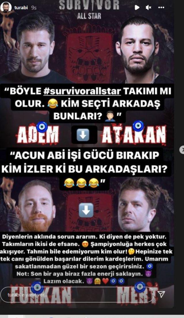 Survivor 2022 Kadrosuna Turabi’den İlginç Çıkış!