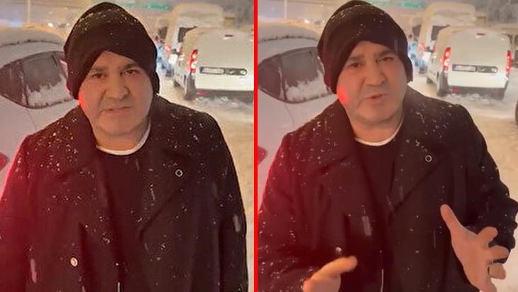 Şafak Sezer Kar Nedeniyle Yolda Mahsur Kaldı