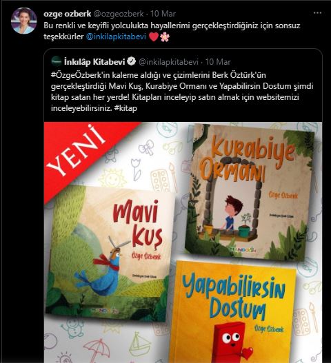 Oyuncu Özge Özberk 3 Çocuk Kitabı Yayınladı