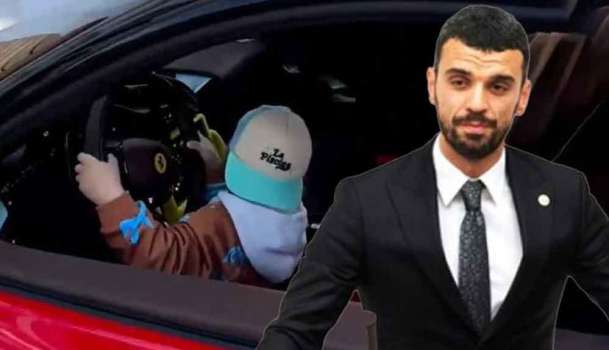 AKP'li Kenan Sofuoğlu 3 Yaşındaki Oğluna Villada Ferrari Kullandırdı