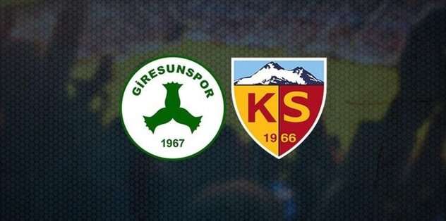 Giresunspor - Kayserispor Maçı Ne Zaman, Saat Kaçta, Hangi Kanalda?