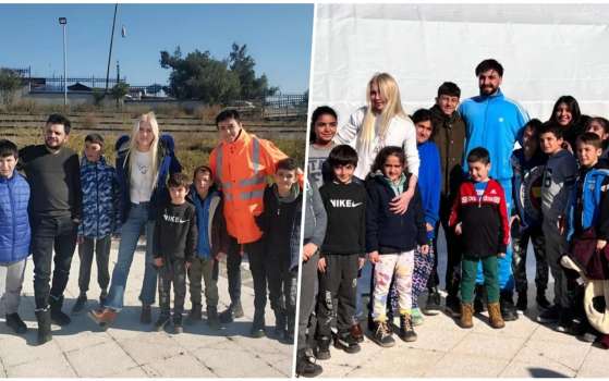 Sefo ve Aleyna Tilki, Depremzede Çocukların Yüzünü Güldürdü