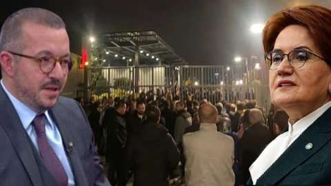 İYİ Partililer A Haber Önünde Onur Erim’i Protesto Ettiler