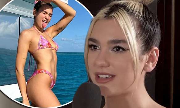 Dua Lipa Sütyensiz Göğüs Dekoltesiyle Olay Oldu