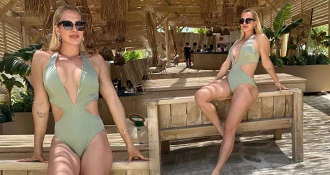 Nagihan Karadere Fit Vücuduyla Dikkatleri Üzerinde Topluyor