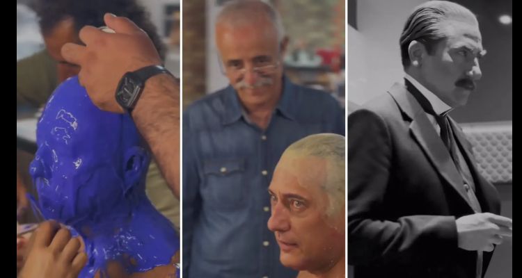Yiğit Özşener'in Atatürk Makyajı 5 saat Sürdü! Zaferin Rengi Filminin Detayları Ortaya Çıktı