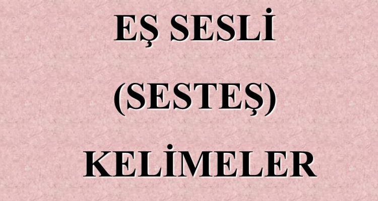 Eş Sesli Kelimeler: Günlük Hayattan Örnekler ve Etkili Öğrenme Yöntemleri