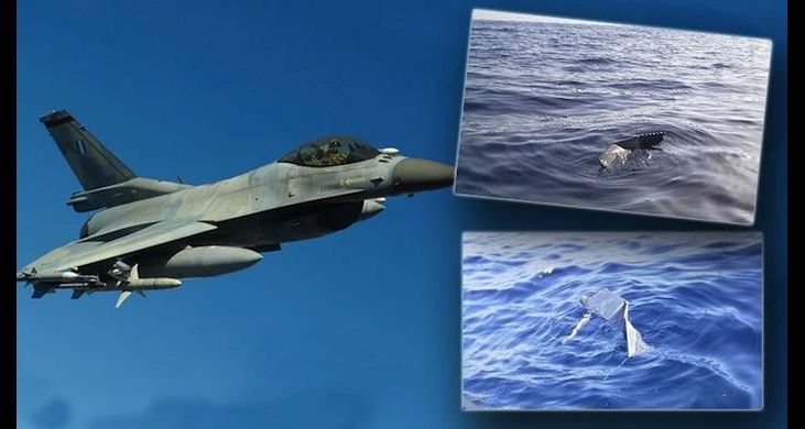 Son Dakika! Ege Denizi Açıklarında Yunan F-16’sı Eğitim Sırasında Düştü!