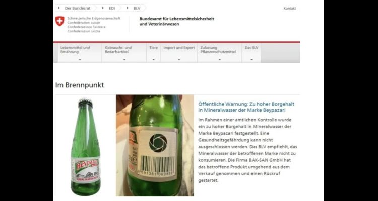 Beypazarı Maden Suyuna İsviçre'den Yasak Geldi!