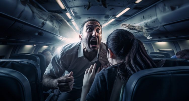 Uçakta Dehşet! Psikopat Yolcu Kabin Ekibine Saldırdı