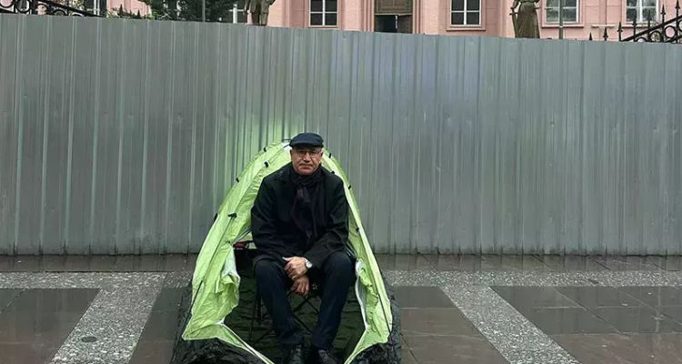 Mahmut Tanal’ın Adalet Bakanlığı Önünde Kurduğu Çadır Kaldırıldı